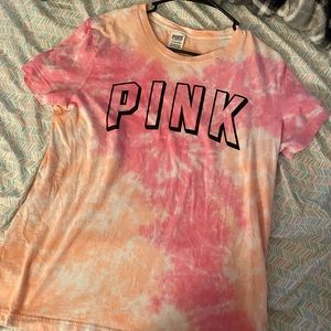 PINK Tye Dye Tee size Small